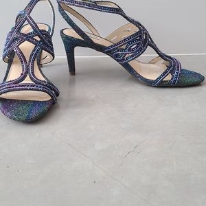 Alex Marie Penley Jeweled Strap Heels